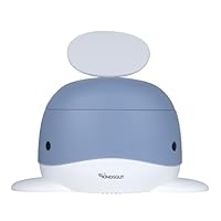 Kindsgut Kinder-Töpfchen, Babytopf WC/Klo, kinderfreundliches Wal-Design und dezente Farben, Toiletten-Training, Taubenblau