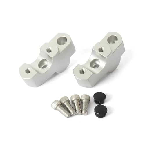 Motorrad Lenkererhöhungen Für Triumph Für Street Für Triple Für 765R Motorrad Silbrig Lenker Riser Montage CNC Aluminium Kit