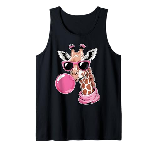 Funny Giraffe Rosa Bubble Gum e Occhiali da Sole Rosa Canotta