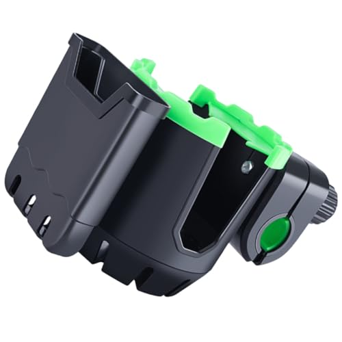 Healvian Shock Resistant Bike Water Cup Holder with Phone Pocket, Easy to Carry Abs and Rubber Material Suitable for Electric Bike and Carts