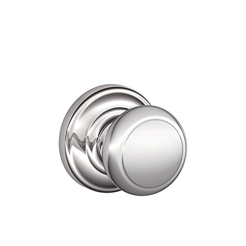 SCHLAGE FA10AND625/F10AND625AND Andover Passage Knob, Andover Rose, Bright Chrome