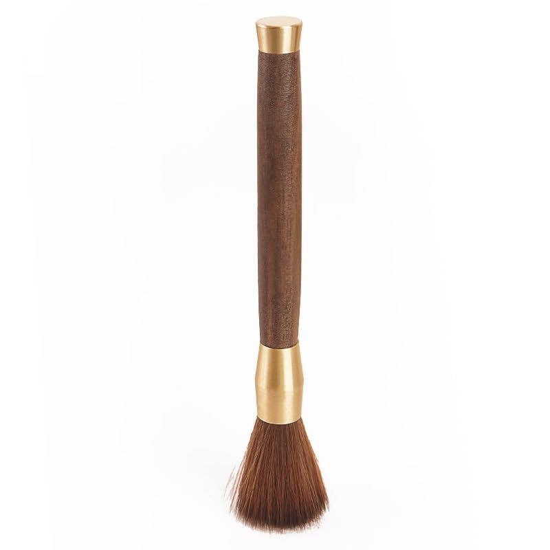 Coffee grinder cleaning brush with wooden handle lanyard coffee machine brush cleaning tool for barista home kitchen coffee set