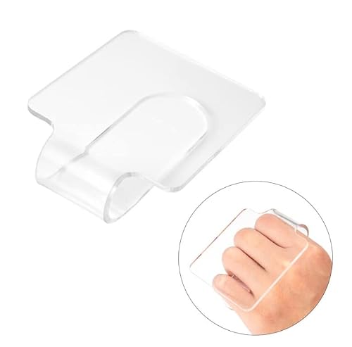 Duehut 1 Pcs Hand Makeup Mixing Palette Makeup Hand Palette Acrylic Nail Art Manicure Palette Eyeshadow Makeup Hand Palette Clear Makeup Palette For Makeup Blending #TOP2