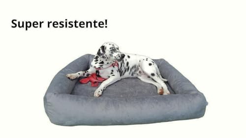 Cama Para Cachorro Grande 100x87 Cm - CINZA - 100% Lavável e Resistente - Pet Querido