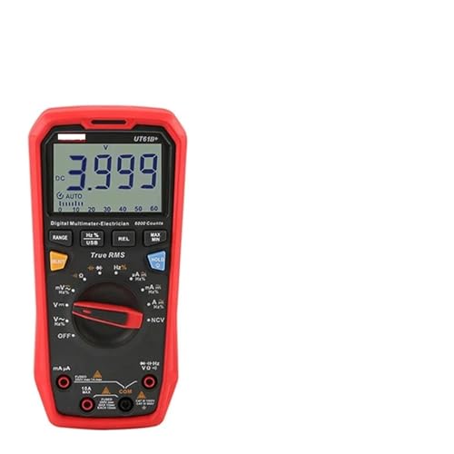 UT61B+ UT61E+ UT61D+ �X�}�[�g�v���t�F�b�V���i���f�W�^���}���`���[�^�e�X�^�[���j�b�g�^�̎����l�I�[�g�����W 6000 �J�E���g DC AC 1000V(UT61B Plus)