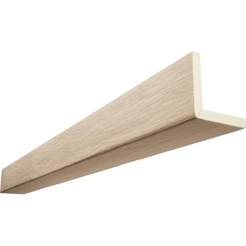 Timberthane Rough Sawn Faux Wood Beam, 2-Sided (L-Beam), 6"W x 10"H x 144"L, Sonora Desert Finish