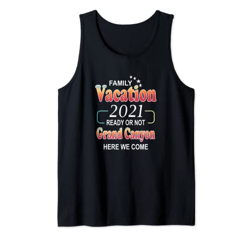 Happy Grand Canyon Familienurlaub 2021 Sterne Retro Tank Top