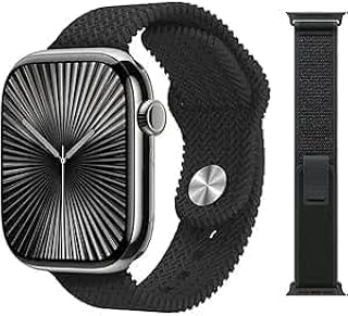 ساعة ذكية أنيقة hk9 برو بلس للرجال والنساء من ادهوماكس، سوارين 49 ملم، شاشة اموليد، ذكاء اصطناعي شات جي بي تي، تسجيل، اتصال قريب مدى، IP67، متوافقة مع iOS وأندرويد، قد تختلف طباعة السوار، أسود