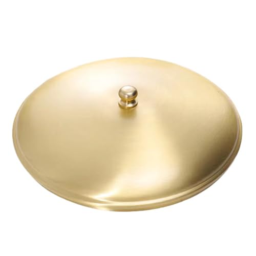 Ciieeo Cenicero con Tapadera De Latón para Hogar Accesorio Elegante Antiolores Compatible con Tarros De Almacenamiento Interior Y Exterior 3.14X3.14X1.18 Pulgadas