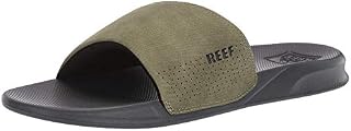 Reef One Slides for Men - Comfortable Men's Slides Sandals | Black/Olive |