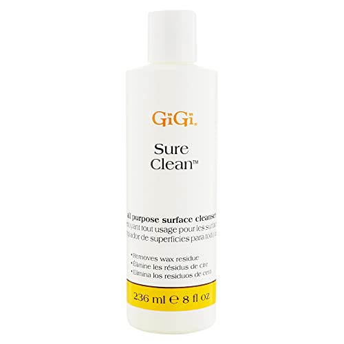 GIGI Sure Clean Wax Remover All-Purpose Surface Cleaner for Wax Residue Removal 8 fl oz