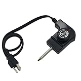 LZXQYMX Adjustable Thermostat Probe Cord, 15A/125V Universal Power Cord with Temperature Control for Electric Smokers, Griddles & Fryers