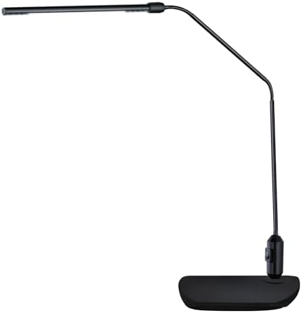Alera ALE LED Desk Lamp With Interchangeable Base Or Clamp, 21 3/4" High, Black image 5