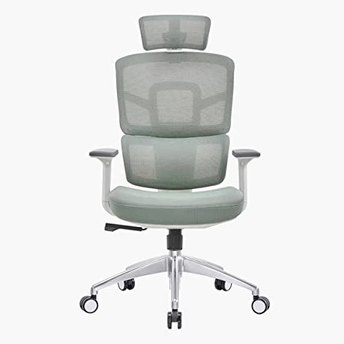 Home Box Vienna High Back Office Chair 123 x 68 x 68 Cm Green/White/Silver