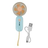 Segrehy Handventilator, Mini, tragbar, USB-Aufladung, 3 Geschwindigkeitsmodi, Stummschaltung...