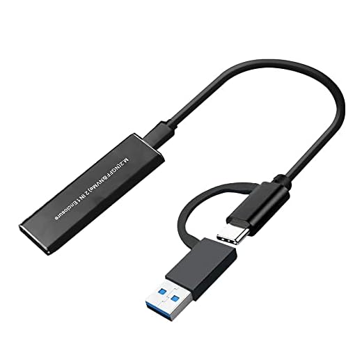 Caixa externa USB 3.1 Tipo C SSD Liga de alumínio M.2 Adaptador de gabinete móvel de disco de estado sólido NVME/NGFF