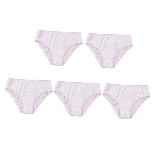 PACKOVE 5 Piezas Bragas Desechables de Algodón Transpirable XL para Maternidad Postparto y Viaje Cómoda Ropa Interior Mujer