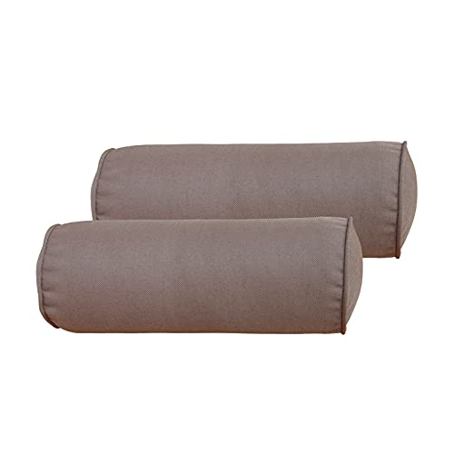 COZPLEN Indoor/Outdoor Bolster Pillows, 16x6 inches Solid Round Lumbar Cylinder