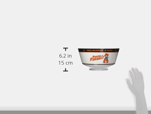 Fremont Die Ncaa Oklahoma State Cowboys Party Snack Bowl, 7.85" Bowl (1 Gallon), White/Team Colors #TOP1
