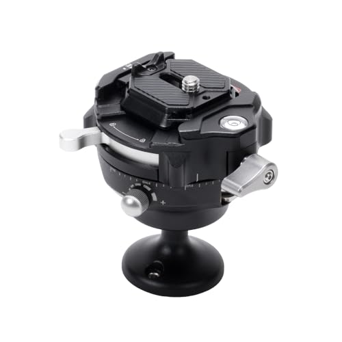 FALCAM Tripod Head Kit 320P,F38 Pro 360 Panoramic Ballhead, with F38 Anti-Deflection Quick Release Plate, Ajustable Damping -F38B4303