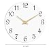 Roymnie Wall Clock, 10 Inch Modern Wall Clocks Battery Operated, Silent Non Ticking Clock Decorative for Kitchen, Living Room, Bathroom, Office, Bedroom(White)