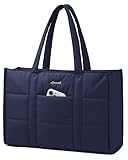 LOVEVOOK Laptop Handtasche Damen 15,6 Zoll, Groß Shopper Puffer Tasche Arbeitstasche Aktentasche, Tote Bag Women Handbags Lehrertasche Schultasche Schultertasche für Uni Business Schule