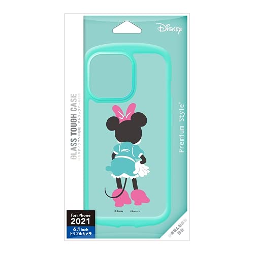 PGA PG-DGT21N02MNE ガラスタフケース Disney ミニーマウス〔iPhone 13 Pro用〕