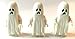 Produktbild 3 x Lego Minifigur Geist / Gespenst ( nachtleuchtend )