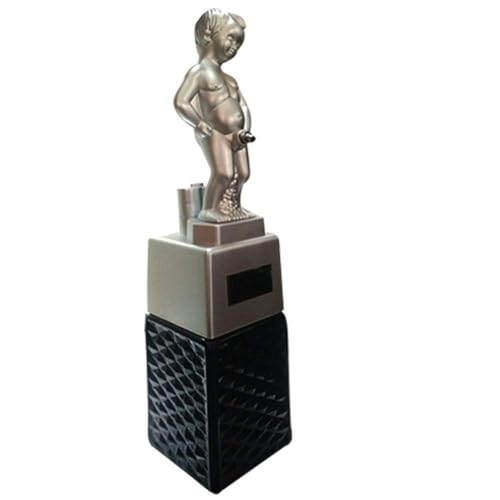 Image of BARRAID Bonny Boy Silver Manneken PIS Whiskey & Wine Dispenser - 500ml Battery Operated Beverage Decanter | Funny Bar Accessory & Automatic Liquor Pourer | Ideal Gift for Husband, Boyfriend, or Boss