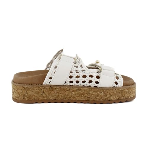 Image of Steve Madden BigSchmona Women's Sandals Bone Multi Size 9 M