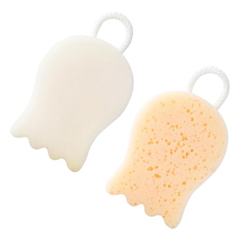 TOPBATHY Bolas de Baño Exfoliantes Blancas 2 Unidades Esponjas Suaves para Ducha y Exfoliación Corporal Accesorios Creativos para Cuidado Personal y Limpieza de Piel Uso en Baños y