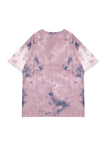 Image of Remidoo Women's Casual Oversized T Shirt Short Sleeve Graphic Tee Letter Tie Dye Shirts
