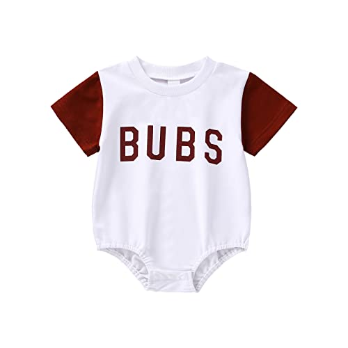 Newborn Baby Boy Oversized Romper, Infant Boy One-Piece Short Sleeve Romper Summer Outfit