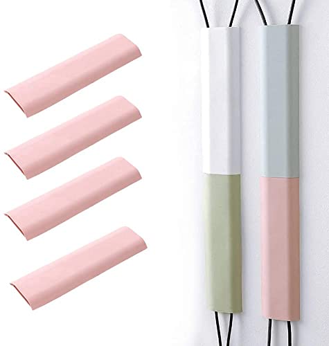 Image of RKPM HOMES Cable Protector I Concealer Cord Cover I Self-Adhesive Wall Mount Paintable Cable Management for Home, Office, Warehouse I Easy to Unfold & Open I Raceway to Hide Wires (Pack of 4, Pink)