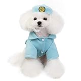 Tangpan Fashion Revers-Wollmantel für Flugbegleiter, für Hunde, XL, blau