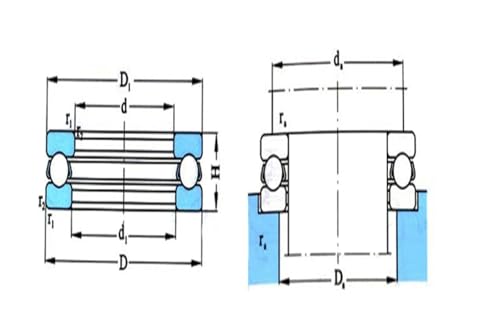 Rodamientos 234414 de bolas para maquinas herramienta de contacto axial 5