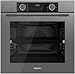 Produktbild Wiggo Einbau-Backofen WO-BFA610 I Heißluftofen Energieklasse A I Konvektionsofen I Moderner Einbauofen mit 10 Funktionen u.a. Ober- & Unterhitze, Heißluft, Grillen, Auftauen, Airfryer (Grau)
