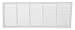 Hart & Cooley 657 Series 30" x 8" White Baseboard Return Air Grille #043671 (Fits a 30"W x 8"H Hole)