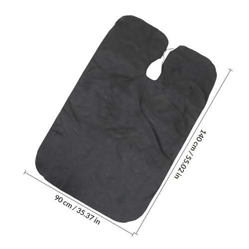 Set de 3 capas negras para corte de cabello 140x90 cm miniatura 2