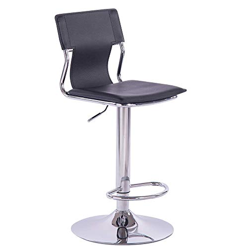 Sidanli Black Bar Stools, Adjustable Barstools Set Of 2, Swivel Bar Chairs With Back. #TOP4