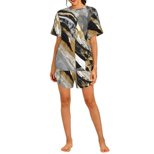 Pyjama de luxe en marbre pour femme ensemble chic confort