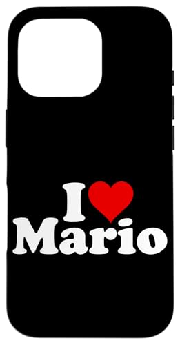 I LOVE HEART MARIO NAMEE ON A TEE �X�}�z�P�[�X iPhone 16 Pro �p