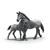 schleich HORSE CLUB | Trening turniejowy Lisy 42776 | Zestaw z koniem, źrebięciem, ruchomą figurką Lisy, przeszkodami i akcesoriami jeździeckimi | Zabawka konie od 5 lat | 7 elementów