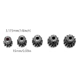 RcThjia kit de pignons acier trempé 32P pour arbre 3,175 mm photo 2