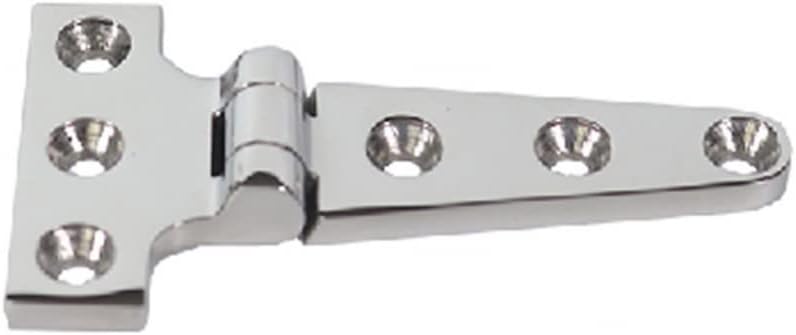 1pcs Stainless Steel T-Hinge, Marine, Practical Replacement Parts, Recessed Mounting Cabinet-151x75x4.5mm
