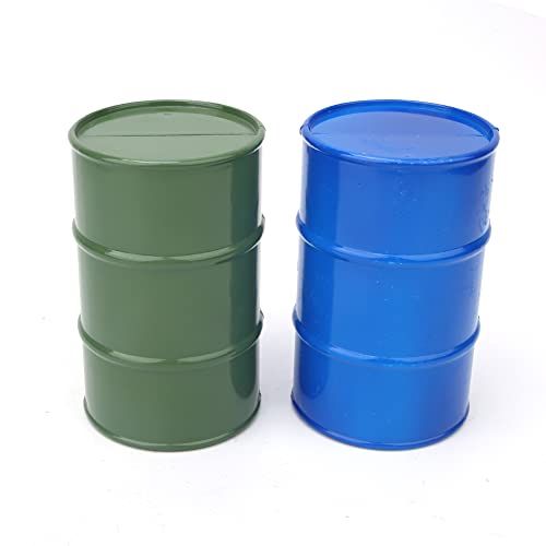 [Realizzato in metallo] Questo mini contenitore per fusti di petrolio è realizzato in metallo di alta qualità, garantendo durata e resistenza alla deformazione.