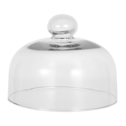 GALPADA Tapa De Vidrio para Microondas 9.05X9.05X6.10In Cubierta Antisalpicaduras Transparente con VentilacióN Protector para Platos Y Alimentos Uso Seguro Y FáCil Limpieza