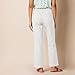 Amazon Essentials Women's Linen Blend Drawstring Relaxed Fit Wide Leg Pant (Available in Plus Size), White, 4X
