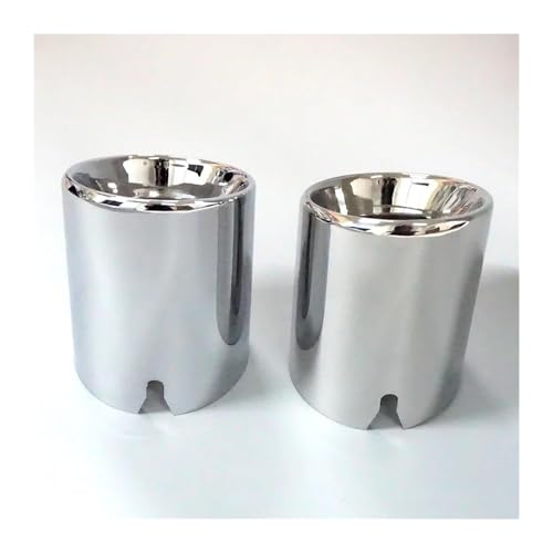 Silenciadores tubo escape juego 4 puntas escape acero inoxidable para S55 FM 3.75 F8X M3 M4 plata