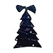 predolo Birthday Party Hat Bow Hair Accessory Decorative Costume Elegant Ornaments Christmas Tree Headwear for Party Photo Prop, Black